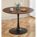 Table moderne avec plateau en MDF et pieds en métal pour les cuisines de petits espaces, utilisation multifonctionnelle et salon