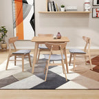 Table moderne avec plateau en MDF et pieds en métal pour les cuisines de petits espaces, utilisation multifonctionnelle et salon