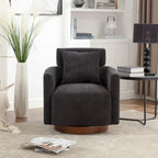Fauteuil pivotant à 360 degrés, Fauteuil capitonné en chenille