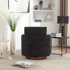 Fauteuil pivotant à 360 degrés, Fauteuil capitonné en chenille