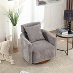 Fauteuil pivotant à 360 degrés, Fauteuil capitonné en chenille