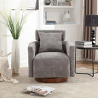 Fauteuil pivotant à 360 degrés, Fauteuil capitonné en chenille