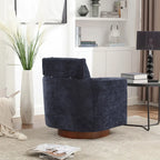 Fauteuil pivotant à 360 degrés, Fauteuil capitonné en chenille