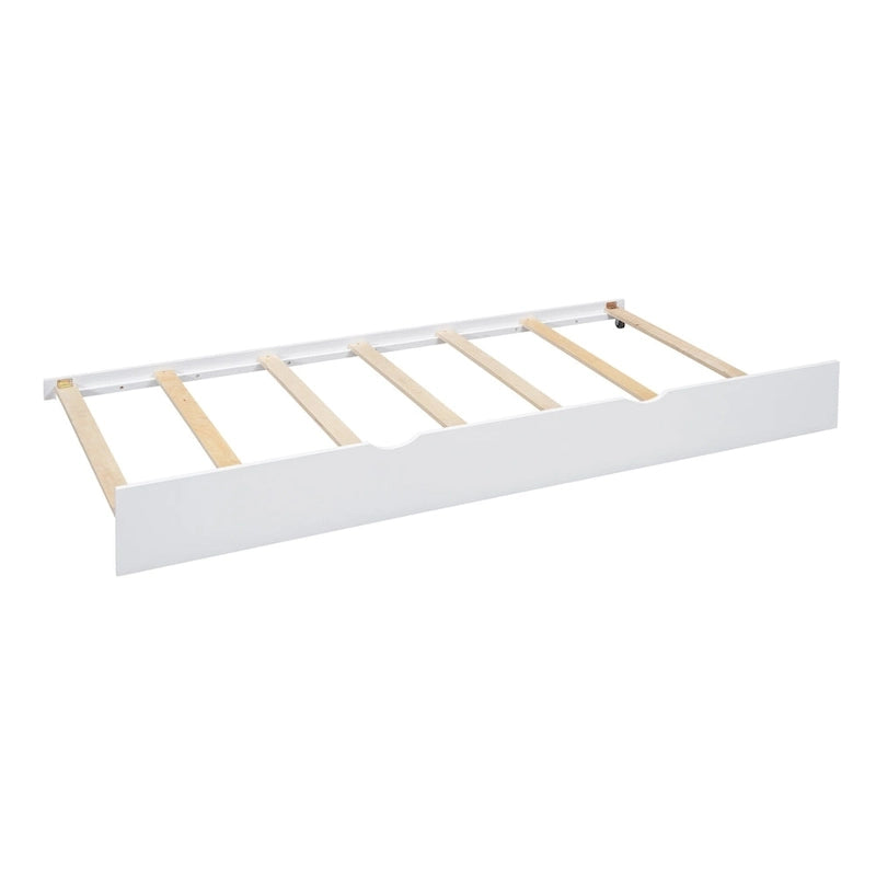 Lit double rembourré avec tête de lit capitonnée à oreilles et quatre tiroirs