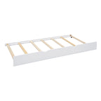 Lit double rembourré avec tête de lit capitonnée à oreilles et quatre tiroirs