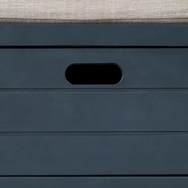Banc de rangement d'entrée avec panier amovible et 2 tiroirs, avec coussin amovible pour salon