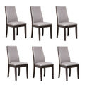 Chaises de salle à manger Charleston rembourrées à dossier plein (lot de 6)