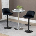 Lot de 2 tabourets de bar réglables, tabourets de bar en velours hauteur comptoir, tabourets de cuisine rembourrés avec siège pivotant, cadre en acier