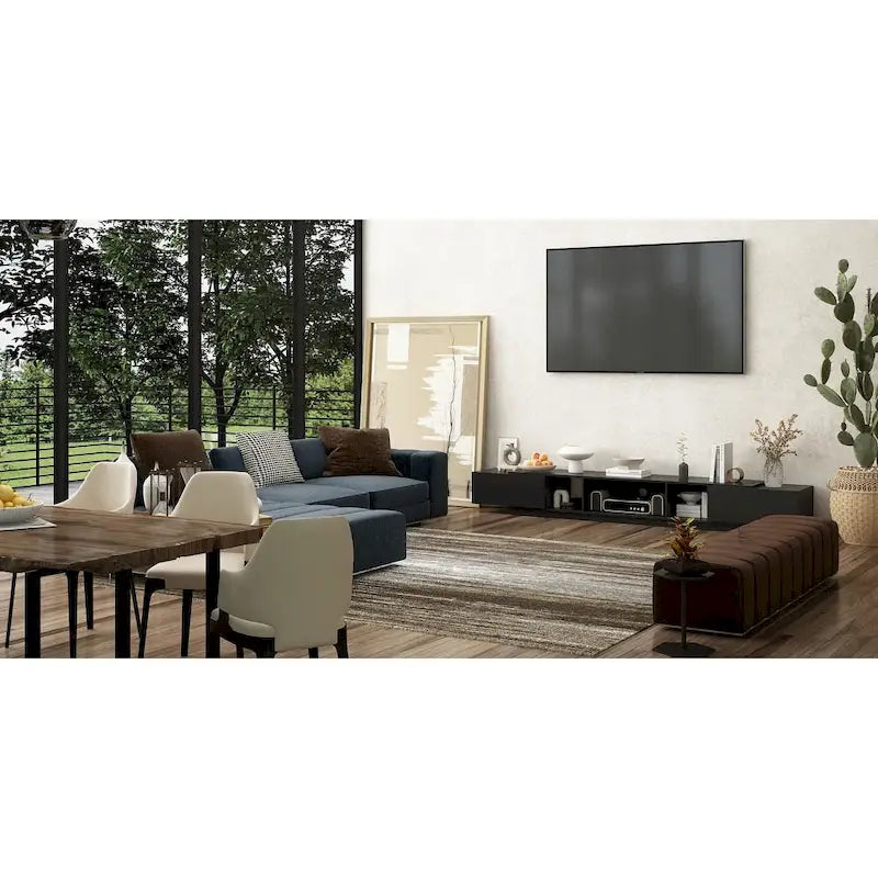 Meuble TV pour 90 pouces, Meuble TV multimédia, Console multimédia pour centre de divertissement