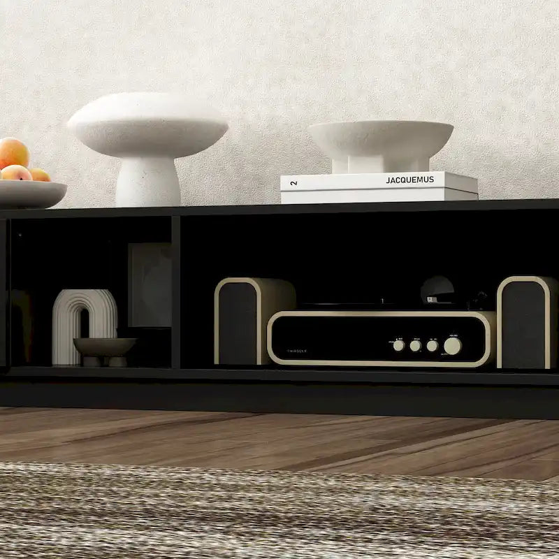 Meuble TV pour 90 pouces, Meuble TV multimédia, Console multimédia pour centre de divertissement