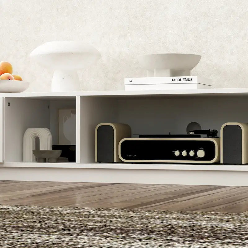 Meuble TV pour 90 pouces, Meuble TV multimédia, Console multimédia pour centre de divertissement
