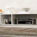 Meuble TV pour 90 pouces, Meuble TV multimédia, Console multimédia pour centre de divertissement