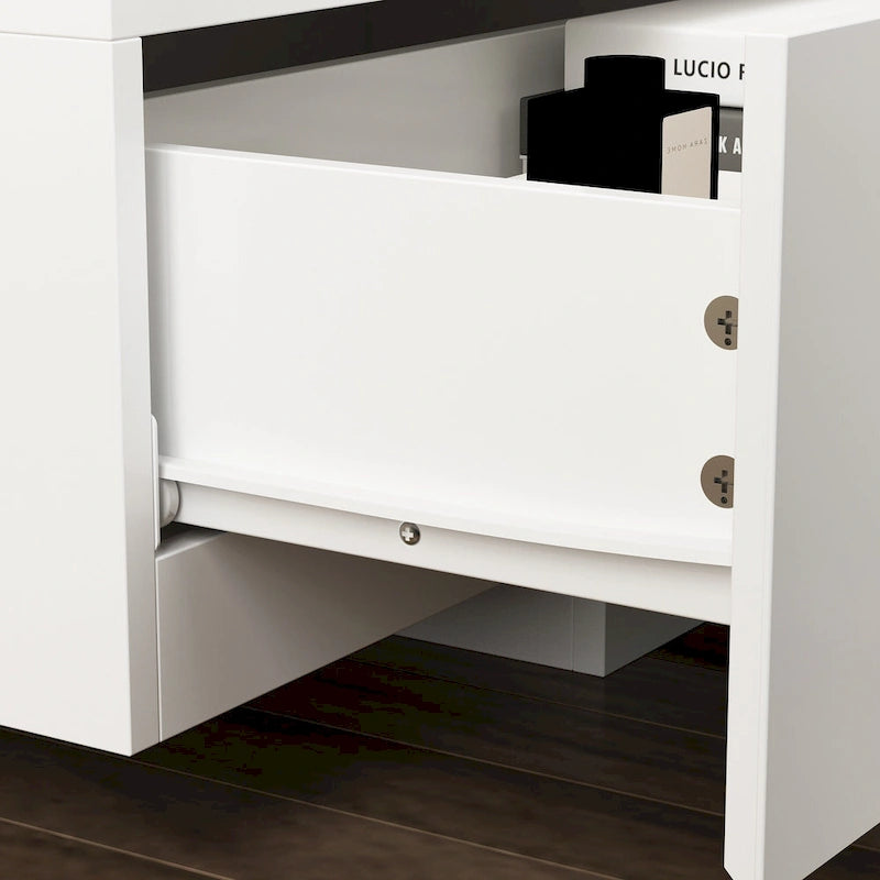 Meuble TV pour 90 pouces, Meuble TV multimédia, Console multimédia pour centre de divertissement