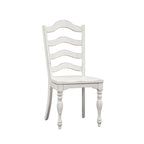 Chaises rétro blanches à dossier échelle (lot de deux)