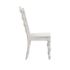 Chaises rétro blanches à dossier échelle (lot de deux)