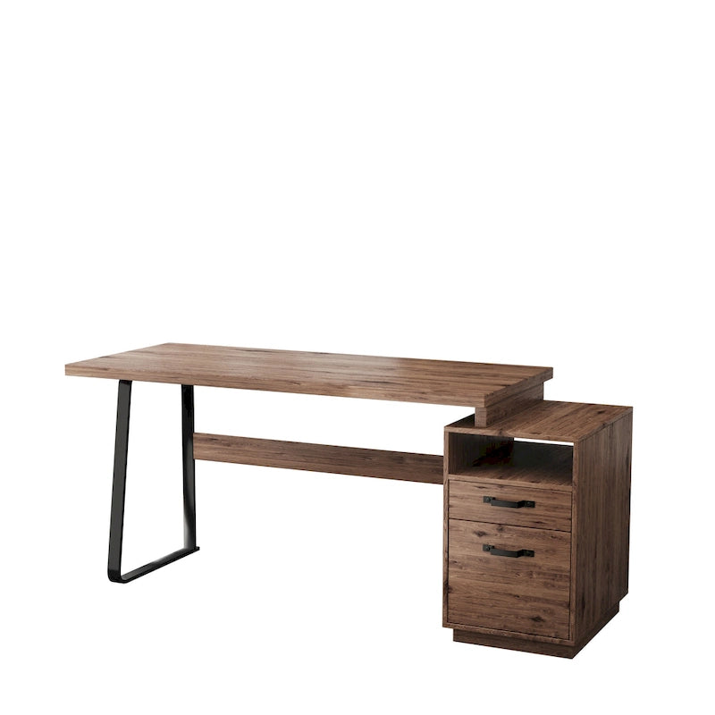 Bureau informatique avec tiroirs