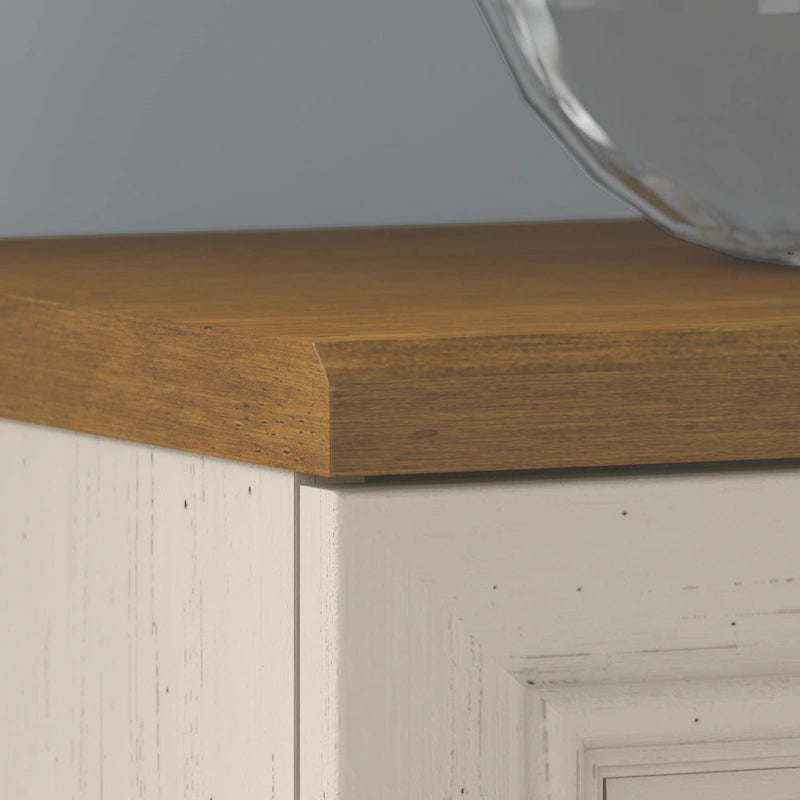 Bureau en L et meuble de rangement par