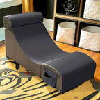 Chaise, table et pouf de jeu convertibles 3 en 1 avec appui-tête réglable - Vinyle