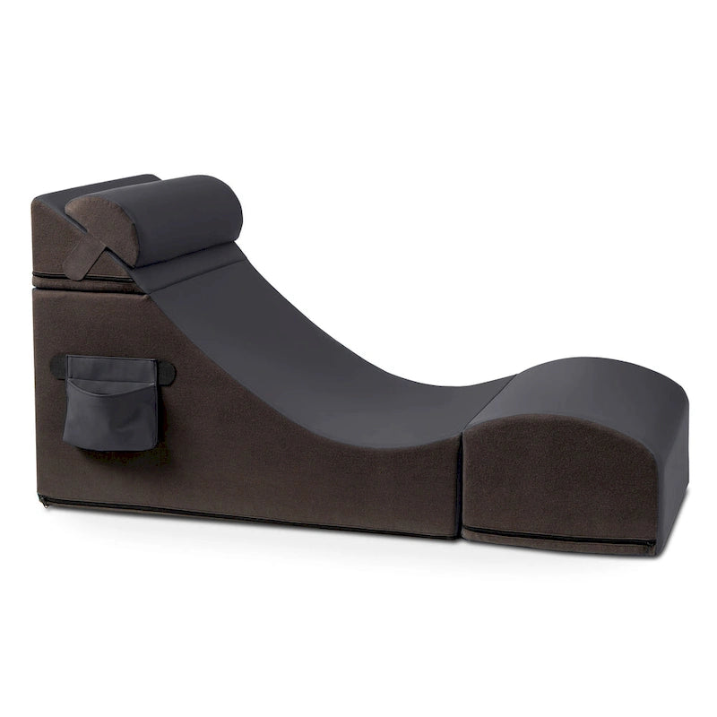 Chaise, table et pouf de jeu convertibles 3 en 1 avec appui-tête réglable - Vinyle