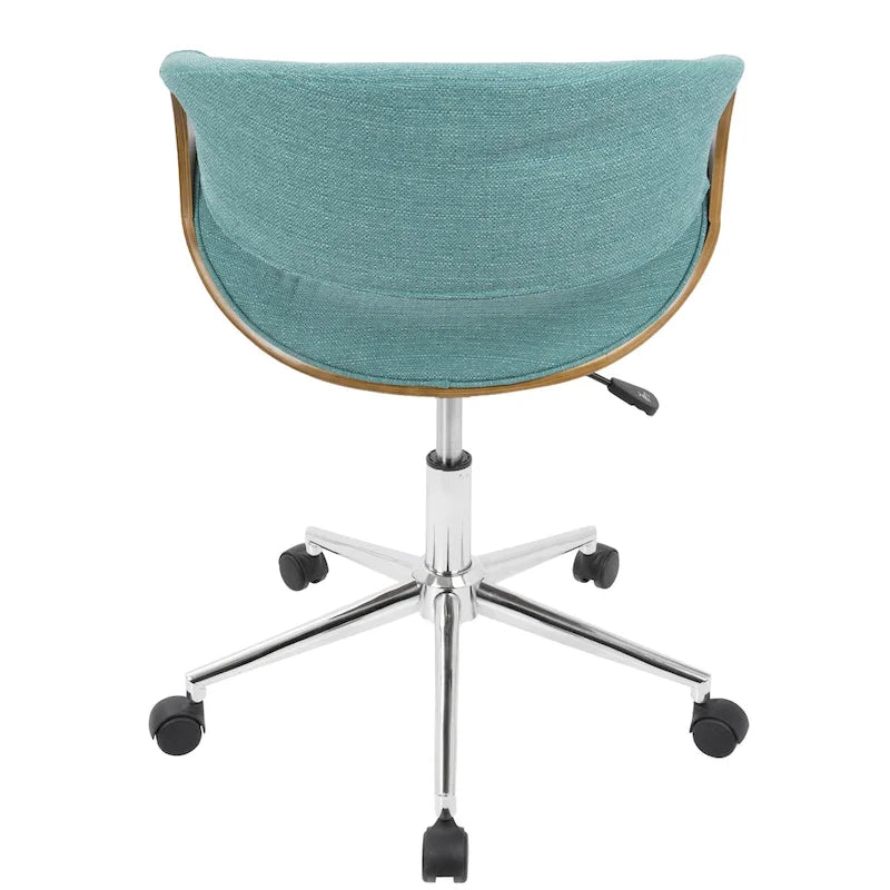 Chaise de bureau moderne en noyer du milieu du siècle - S/O