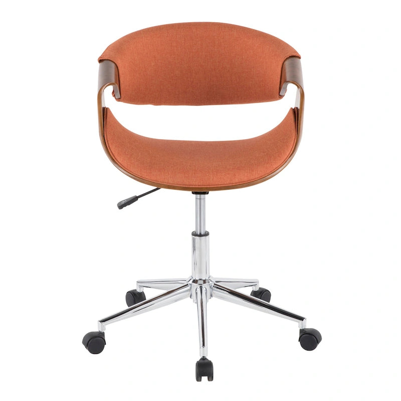 Chaise de bureau moderne en noyer du milieu du siècle - S/O