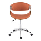 Chaise de bureau moderne en noyer du milieu du siècle - S/O