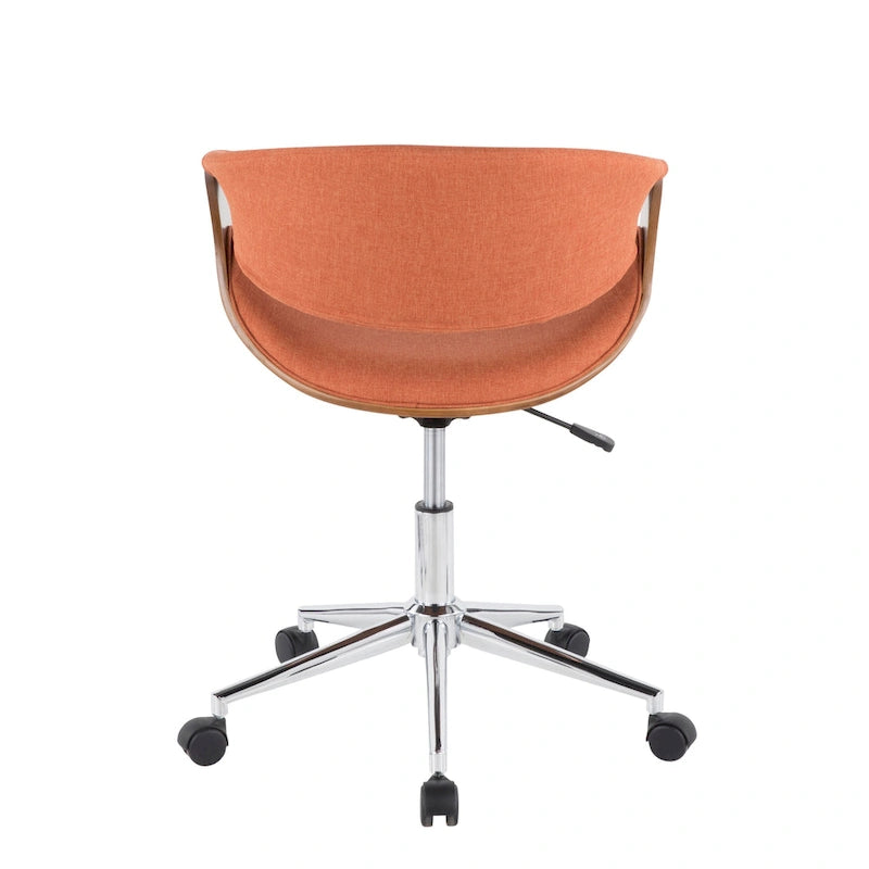 Chaise de bureau moderne en noyer du milieu du siècle - S/O