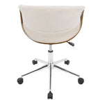 Chaise de bureau moderne en noyer du milieu du siècle - S/O