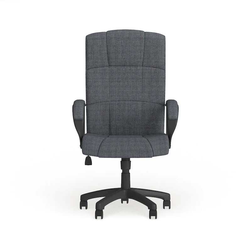 Fauteuil de bureau de direction en tissu à dossier haut