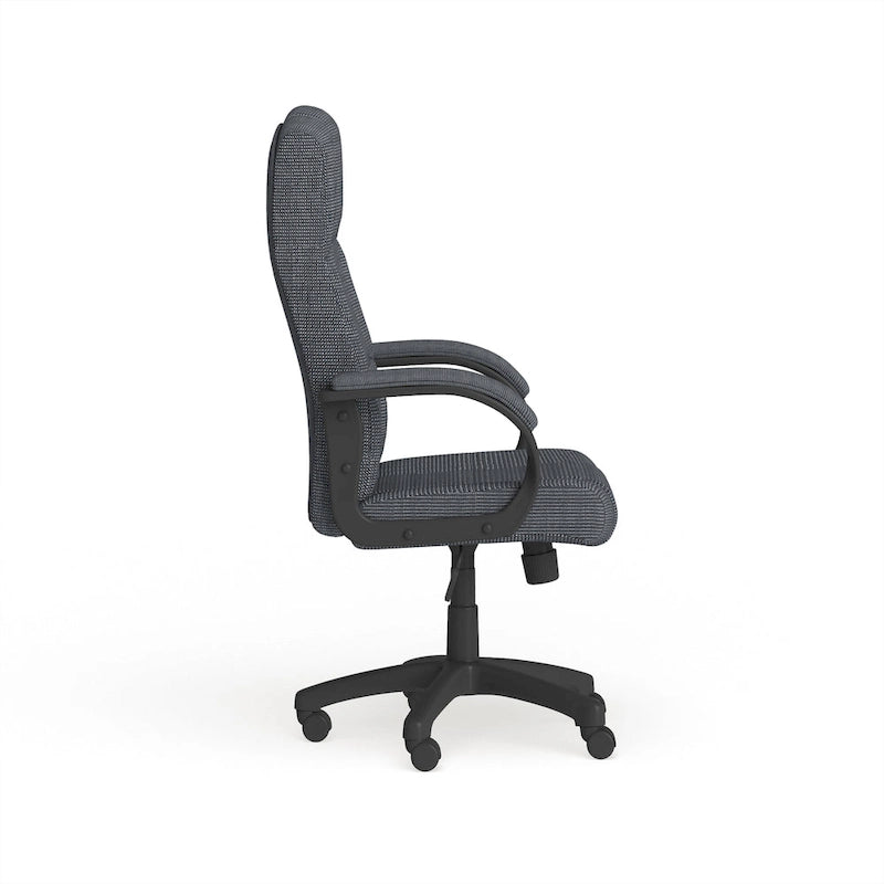 Fauteuil de bureau de direction en tissu à dossier haut