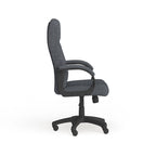 Fauteuil de bureau de direction en tissu à dossier haut