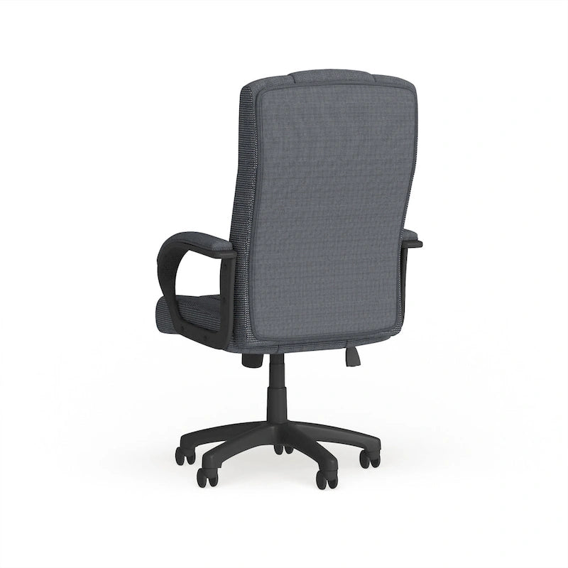 Fauteuil de bureau de direction en tissu à dossier haut
