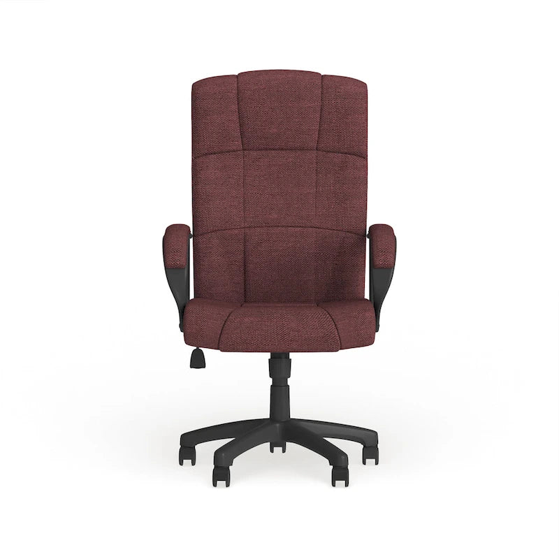 Fauteuil de bureau de direction en tissu à dossier haut
