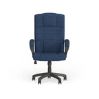 Fauteuil de bureau de direction en tissu à dossier haut