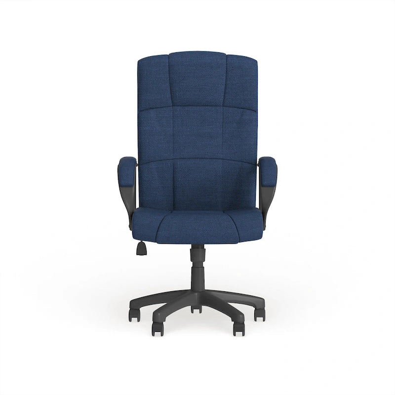 Fauteuil de bureau de direction en tissu à dossier haut