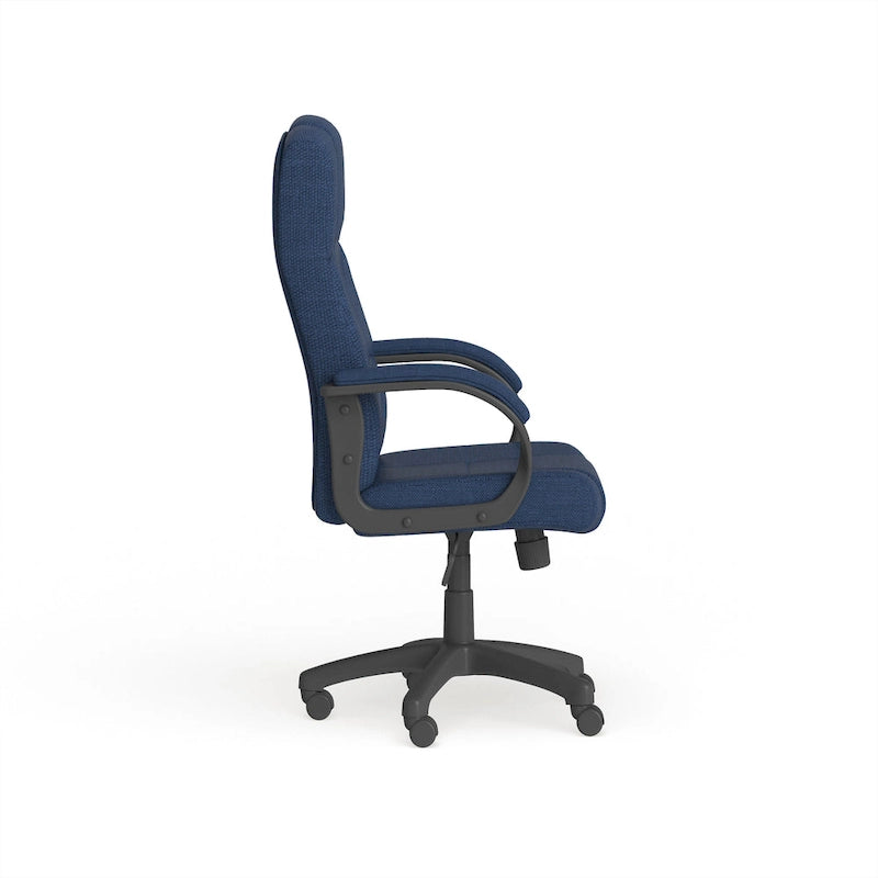 Fauteuil de bureau de direction en tissu à dossier haut