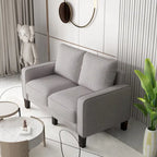 Canapé 2+3 en Tissu Beige pour Salon Moderne