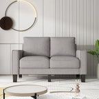 Canapé 2+3 en Tissu Beige pour Salon Moderne