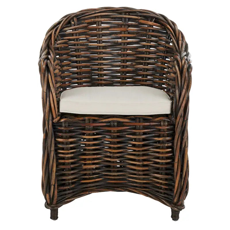 Fauteuil de club en rotin naturel - 27,5 x 27,5 x 35,5 - 28Lx28Px36H