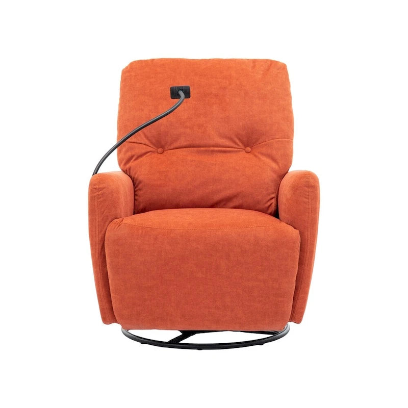 Fauteuil inclinable électrique pivotant à 270 degrés avec support de téléphone