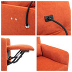 Fauteuil inclinable électrique pivotant à 270 degrés avec support de téléphone