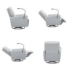 Fauteuil inclinable électrique pivotant à 270 degrés avec support de téléphone