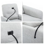 Fauteuil inclinable électrique pivotant à 270 degrés avec support de téléphone