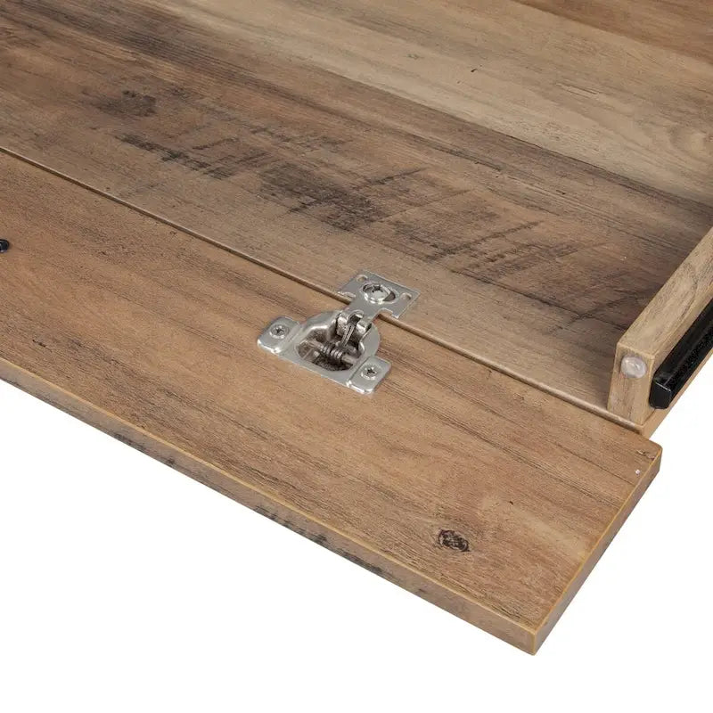 Bureau piédestal de ferme Saint Birch en chêne rustique