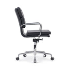 Chaise de Bureau Ergonomique en Cuir PU Réglable avec Coussin Épaissi - N/A