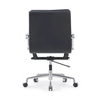 Chaise de Bureau Ergonomique en Cuir PU Réglable avec Coussin Épaissi - N/A