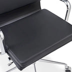 Chaise de Bureau Ergonomique en Cuir PU Réglable avec Coussin Épaissi - N/A