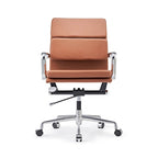 Chaise de Bureau Ergonomique en Cuir PU Réglable avec Coussin Épaissi - N/A
