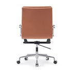 Chaise de Bureau Ergonomique en Cuir PU Réglable avec Coussin Épaissi - N/A