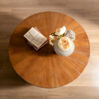 31.50Table Basse Vintage en Forme de Seau avec Fonction de Rangement, pour Bureau, Salle à Manger et Salon, Marron